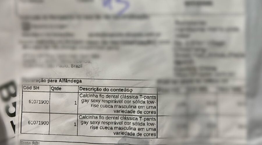 Cliente recebe encomenda de peça íntima com descrição detalhada no pacote e ‘flagra’ viraliza