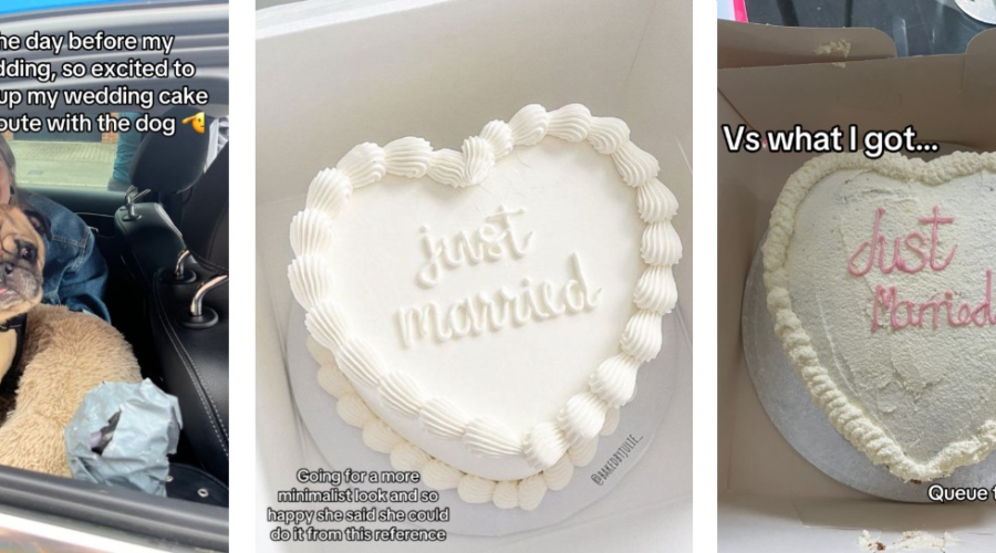 Noiva pede bolo minimalista e se decepciona: ‘Nunca decoraram um bolo na vida’