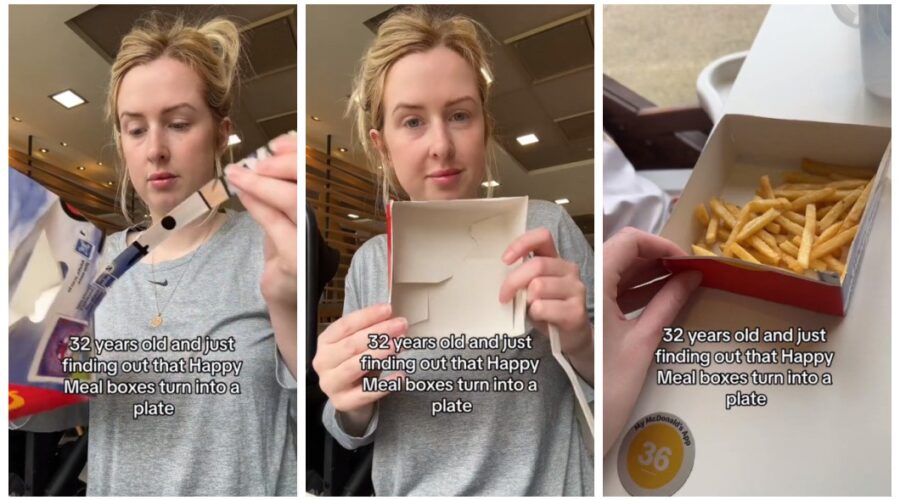 Mãe viraliza ao compartilhar truque com caixa do McLanche Feliz: ‘Fui a última a perceber isso?’