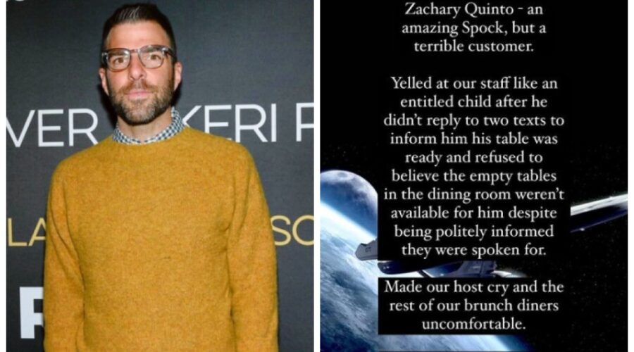 Restaurante bane ator de ‘Star Trek’ e reclama de comportamento: ‘Criança birrenta’