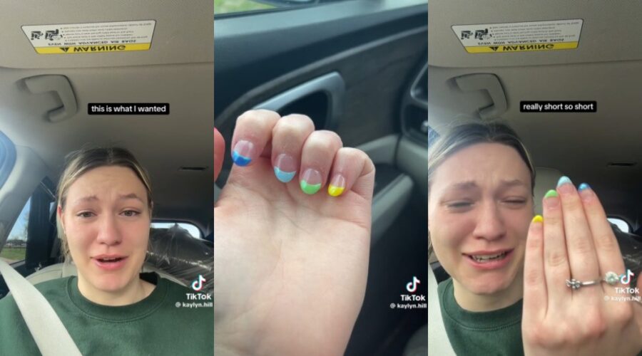 Jovem gasta quase R$ 400 em manicure, se decepciona e viraliza com vídeo chorando: ‘Não é engraçado’