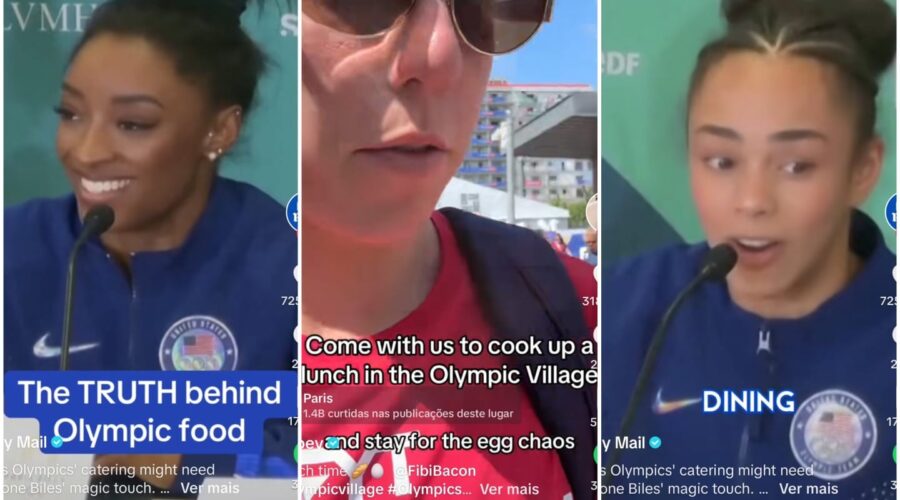 Atletas avaliam comida servida na Vila Olímpica e críticas viralizam