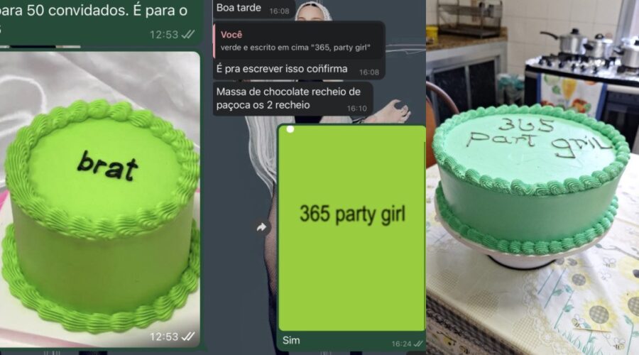 Cliente encomenda bolo de aniversário e resultado com frase escrita incorretamente viraliza