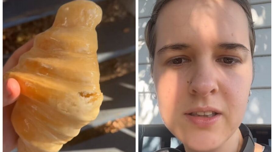Mulher viraliza ao descobrir que luminária comprada na internet era um croissant de verdade