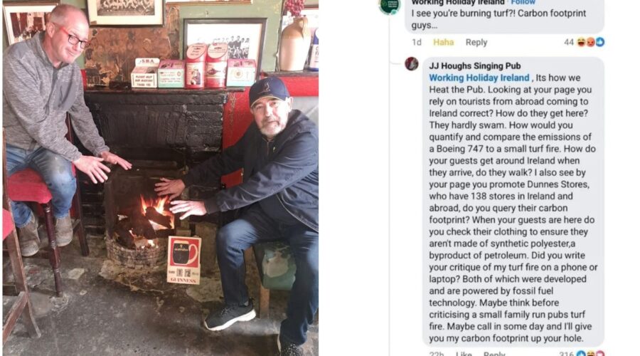 Pub de 250 anos posta foto de fogueira, é criticado por empresa de turismo e resposta surpreende