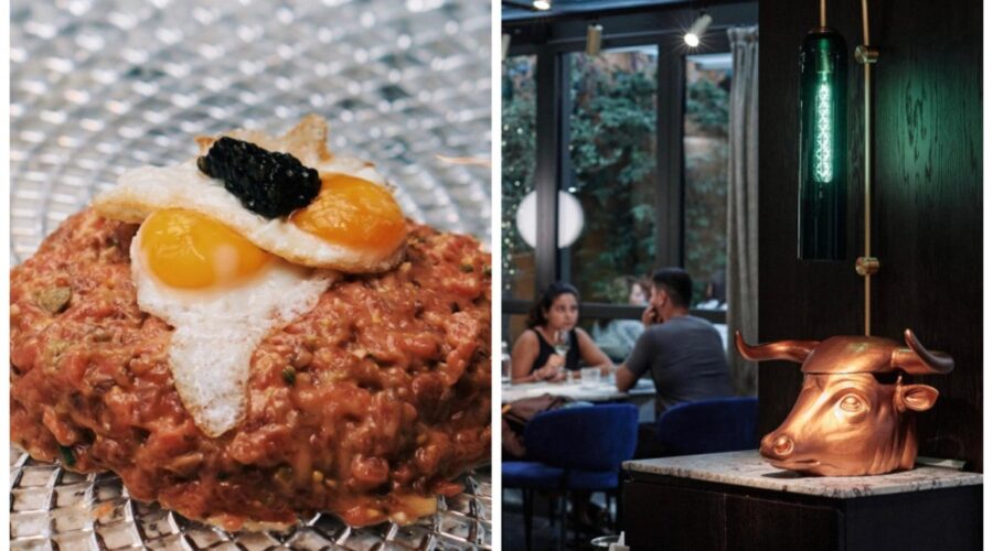 Restaurante faz sucesso com tartare com ostras e caviar, feito na hora em ‘cabeça de touro’