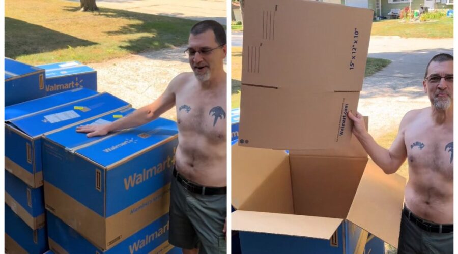 Casal viraliza após receber compra com embalagem exagerada: ‘Papelão para embrulhar papelão’