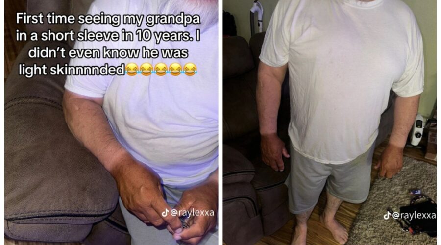 Neta viraliza ao mostrar como mão de avô ficou após ‘décadas de trabalho’ na construção civil