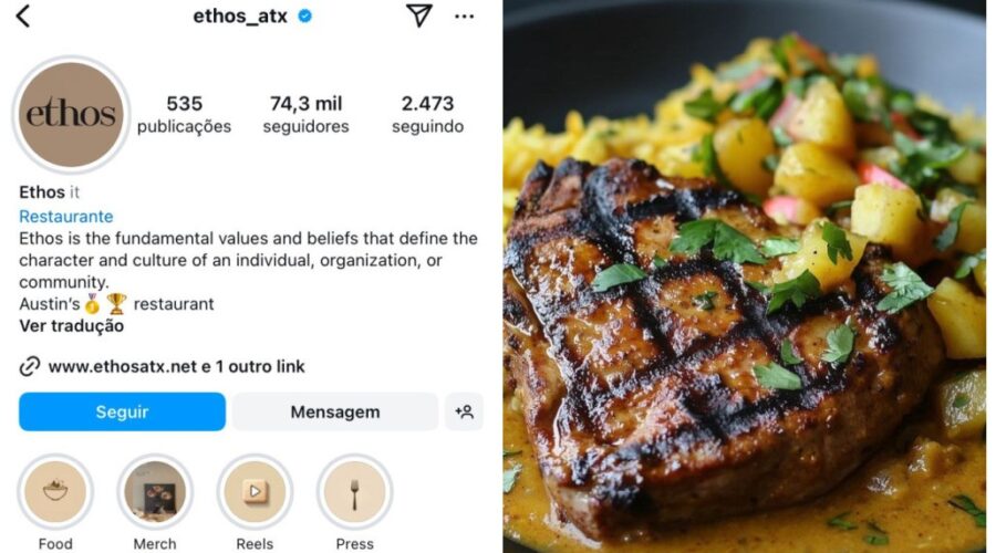 Restaurante falso misterioso atrai milhares de seguidores mostrando pratos feitos por IA