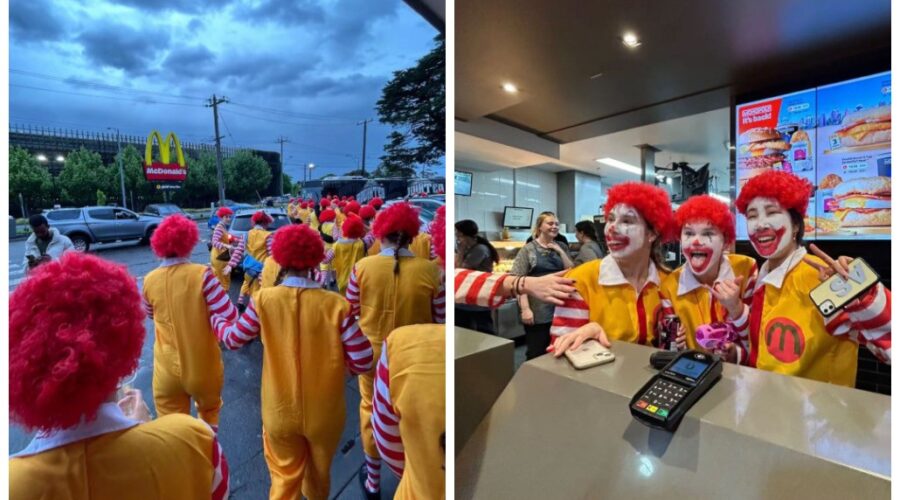Estudantes australianas invadem McDonald’s fantasiadas de Ronald McDonald e viralizam