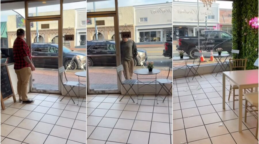 Reação de dono de loja à vitrine vandalizada viraliza e ele se explica: ‘Não ia consertar’