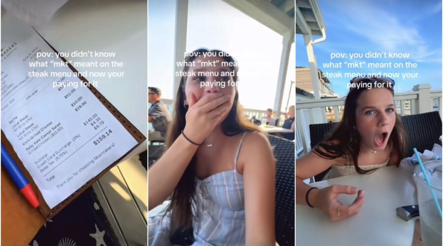 Jovens da Geração Z se confundem com abreviação em cardápio de restaurante e conta chega a R$ 873
