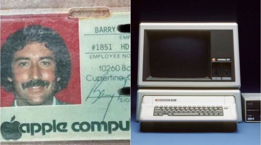 Crachá antigo de ex-funcionário da Apple viraliza e internautas relembram década de 1980